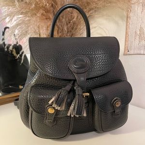 Black Vintage Dooney Backpack